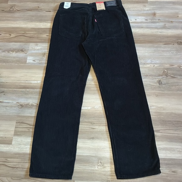 Levi’s Low Pro Straight leg Relaxed Corduroy Pants Black Womens 29 NEW - Picture 9 of 13